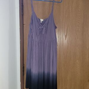 Torrid Purple and Black Midi Dress